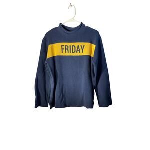 Town Pride Friday Cotton Blend Striped Sweater made In USA Size M